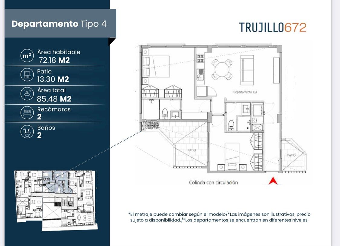 Apartamento em Lindavista Norte, Gustavo A. Madero, foto 17 de 37