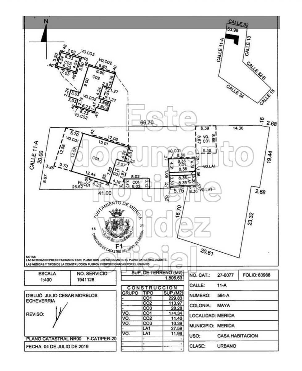 1 de 15: Plano catastral