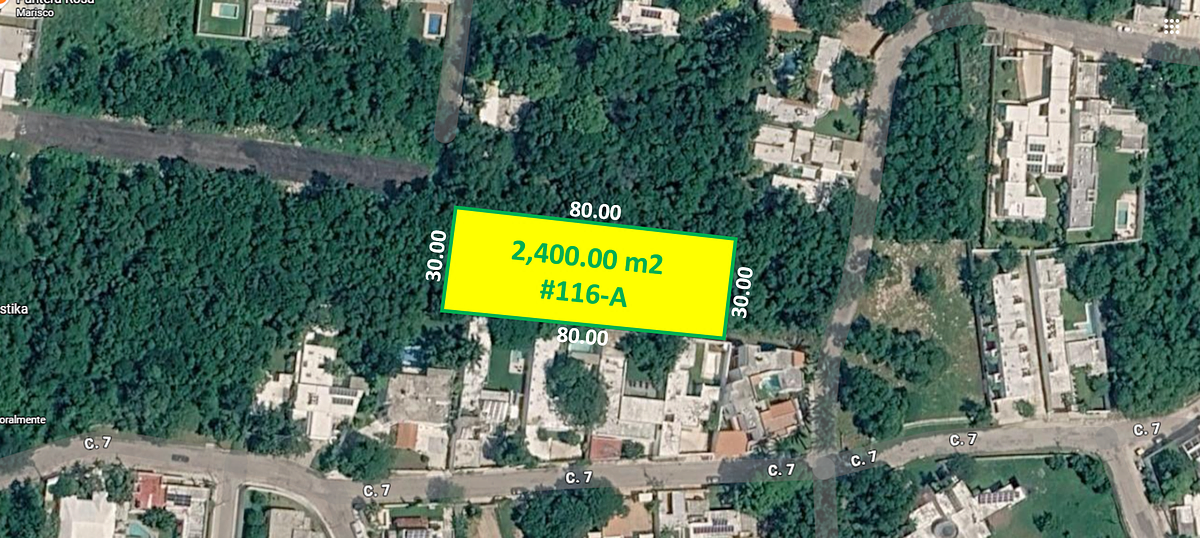 Terreno de 2,400.00 m2 en Cholul Mérida Yucatán