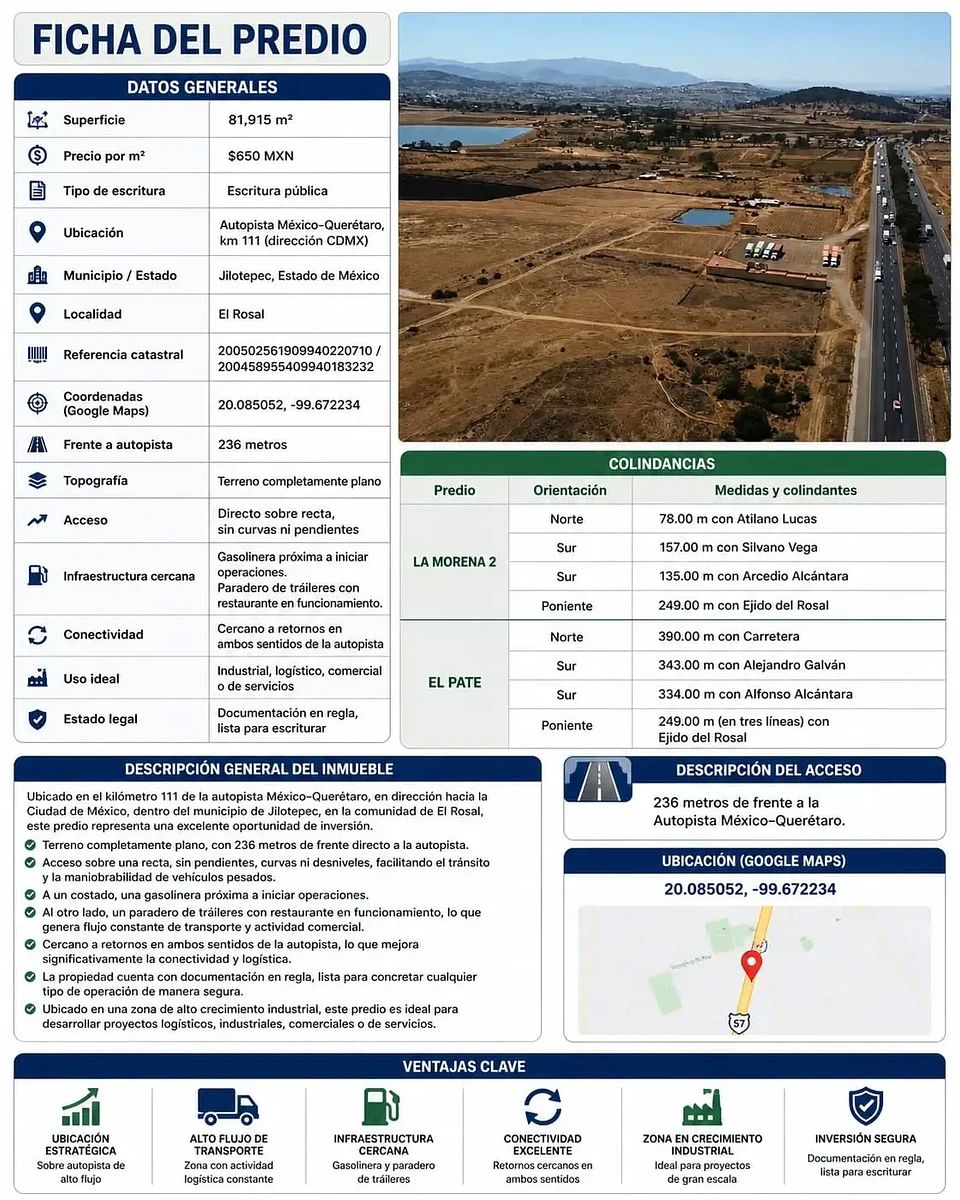 Terreno en San Martín Tuchicuitlapilco, Jilotepec, foto 3 de 10