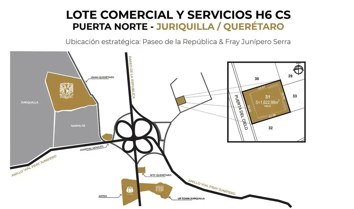 Macrolote Premium en Puerta Norte Juriquilla–1,622 m² para Desarrolladores IB10, foto 1 de 5