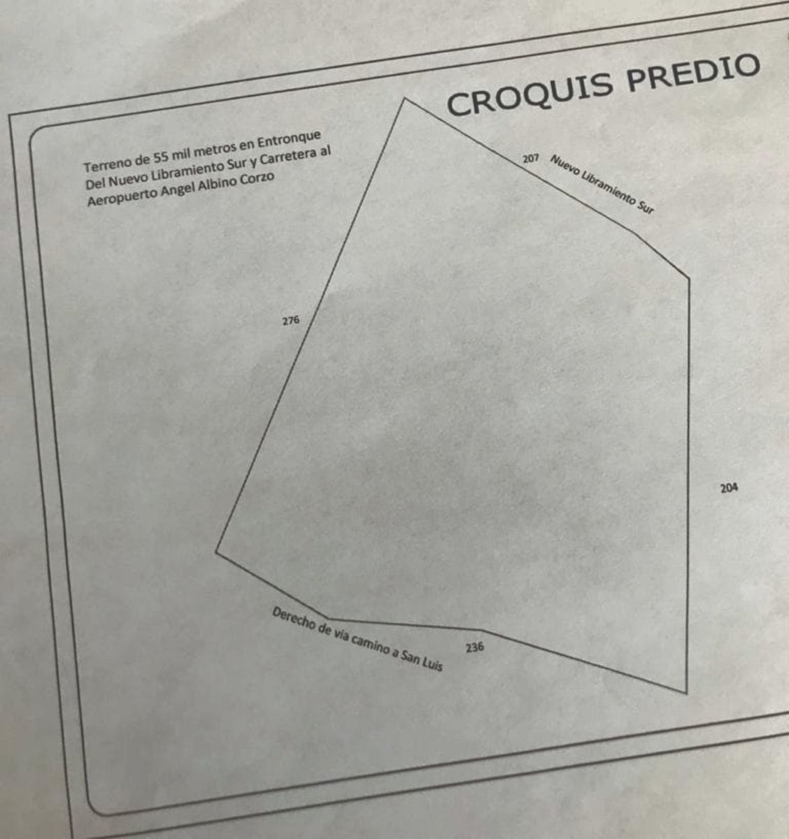 En Venta Terreno Comercial en Nuevo Libramiento Sur,se puede vender fraccionado - foto 3
