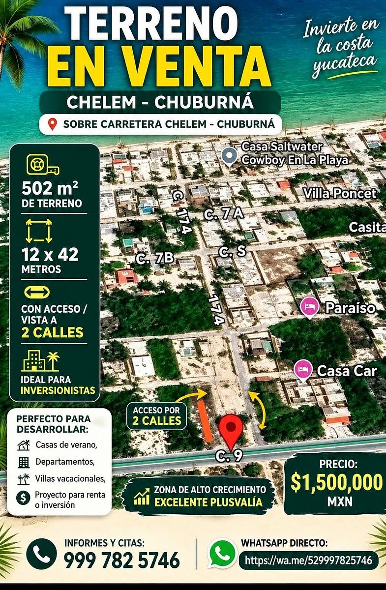 Lote em Chelem, Progreso, foto 7 de 7