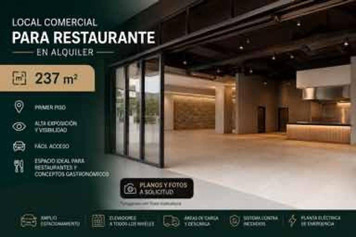 Local Comercial para Restaurante en Alquiler – 237 m² | Av. Charles Sumner, Sant, foto 1 de 1
