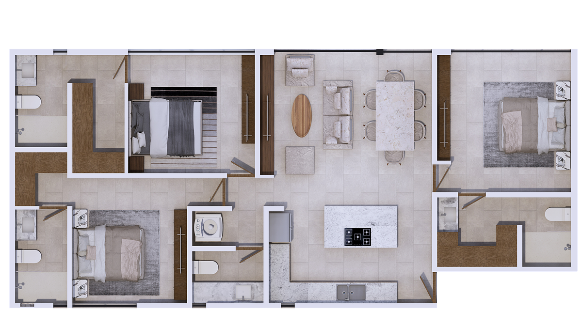 DEPARTAMENTO EN VENTA EN MERIDA, YUCATAN EN TRIBUTO MOD. LEGADO - foto 3