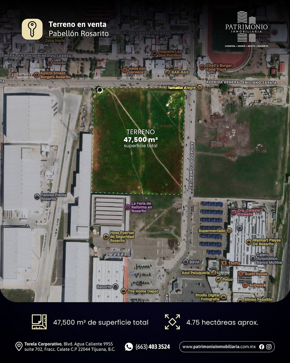 TERRENO EN VENTA ROSARITO EXCELENTE OPORTUNIDAD DE INVERSIÓN Y DESARROLLO - foto 2