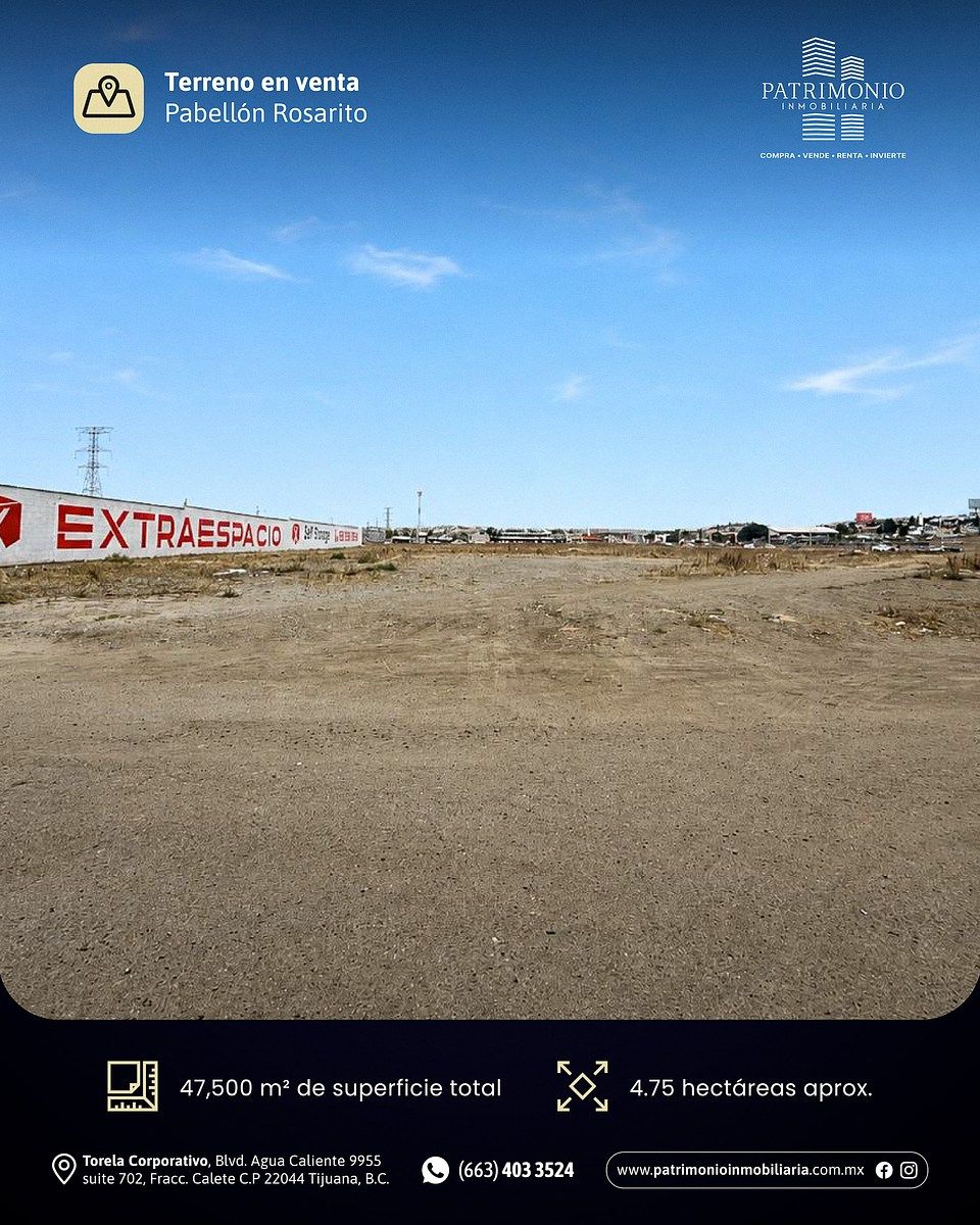 TERRENO EN VENTA ROSARITO EXCELENTE OPORTUNIDAD DE INVERSIÓN Y DESARROLLO - foto 3