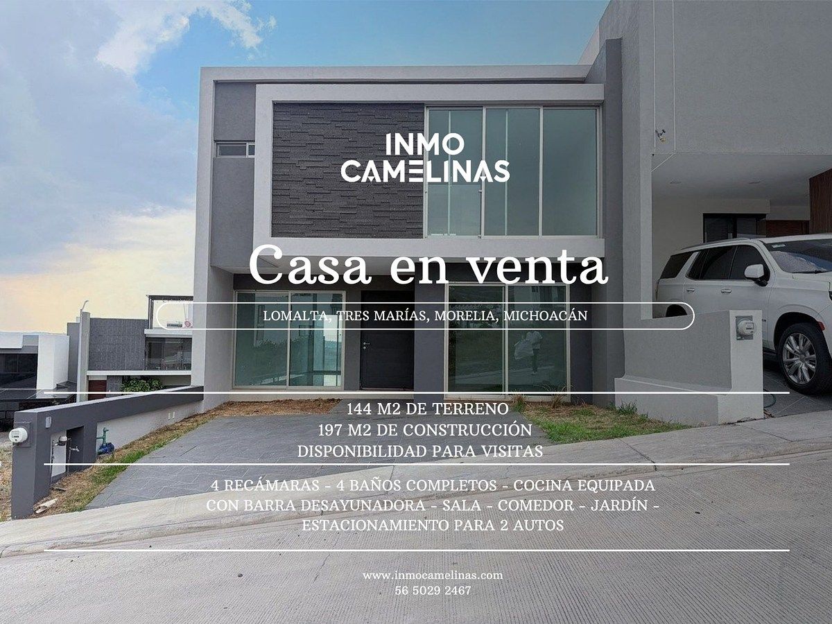¡CASA EN VENTA!  📍 LOMALTA, TRES MARÍAS, MORELIA, MICHOACÁN, foto 1 de 20
