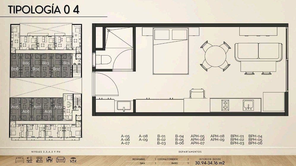 Apartamento em Centro (Área 2), Cuauhtémoc, foto 4 de 14