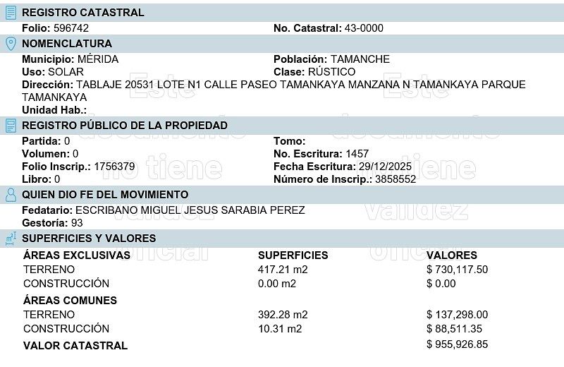 Lote em Tamanché, Mérida, foto 4 de 5