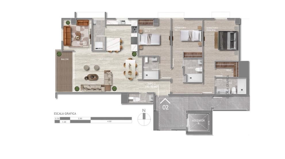 Apartamento en Evaristo Morales, Santo Domingo Centro (Distrito Nacional), foto 5 de 14