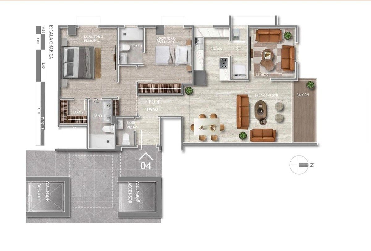Apartamento en Evaristo Morales, Santo Domingo Centro (Distrito Nacional), foto 8 de 14
