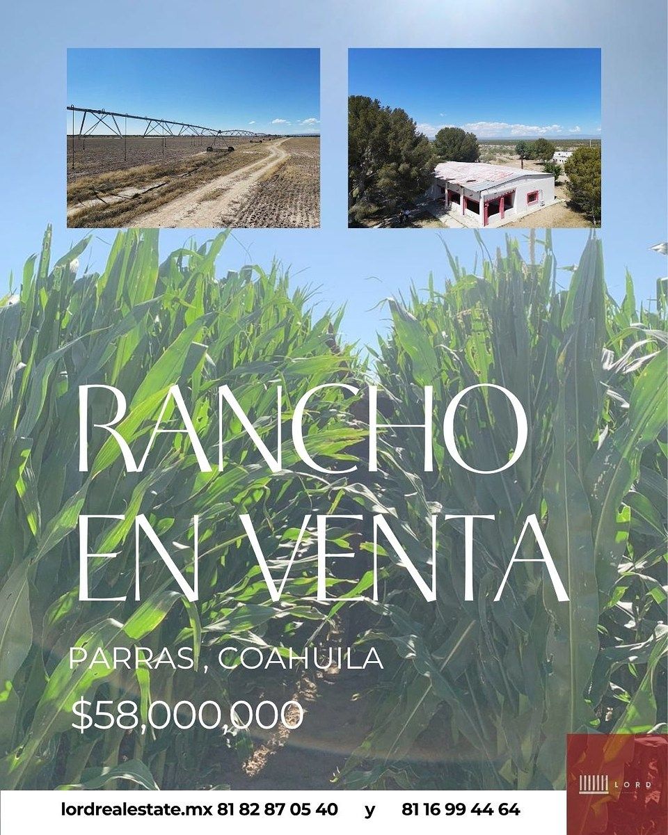 Rancho agrícola en venta con riego tecnificado – 801 ha – Coahuila, foto 1 de 10