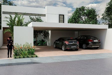 Moderna Casa de 4 Recámaras con Piscina en Mirova Dzityá