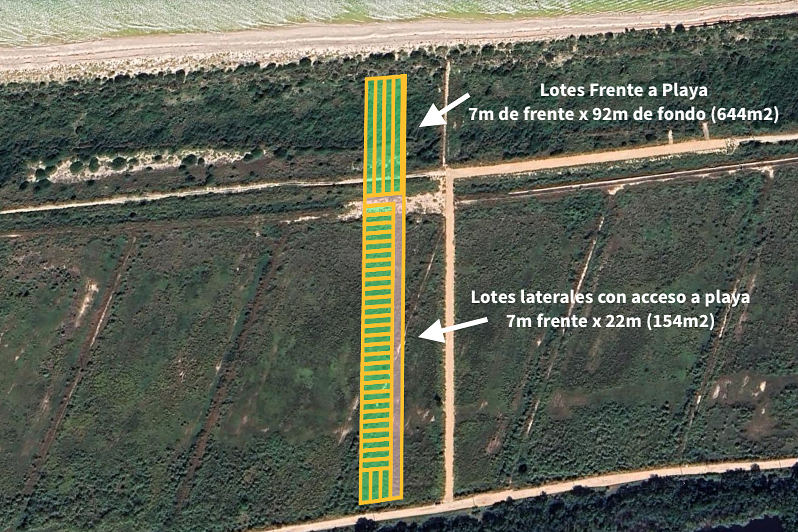 Lote em Sisal, Hunucmá, foto 2 de 3
