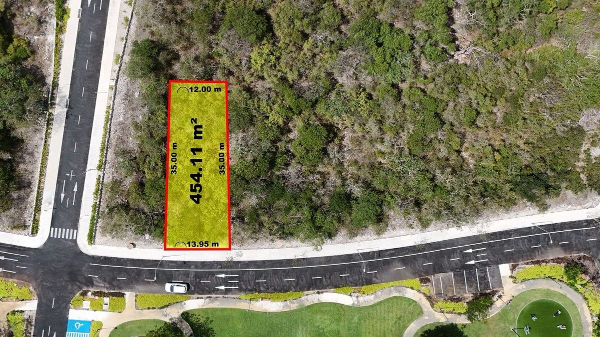 TERRENO EN VENTA FRENTE A PARQUE DE 454.11 M2 EN HACIENDA KIKTEIL, foto 1 de 28