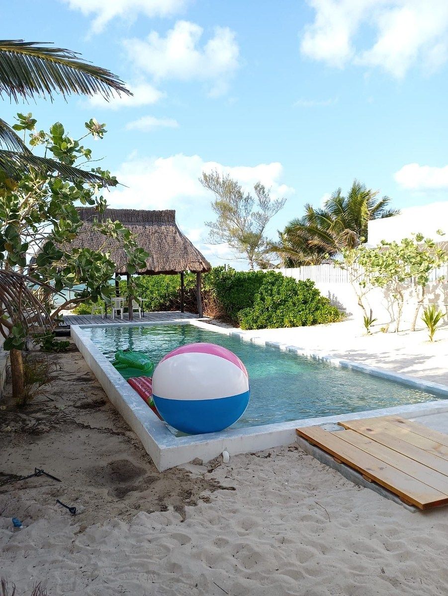 For Sale, House on the beach of Chelem, facing the sea, photo 1 of 13