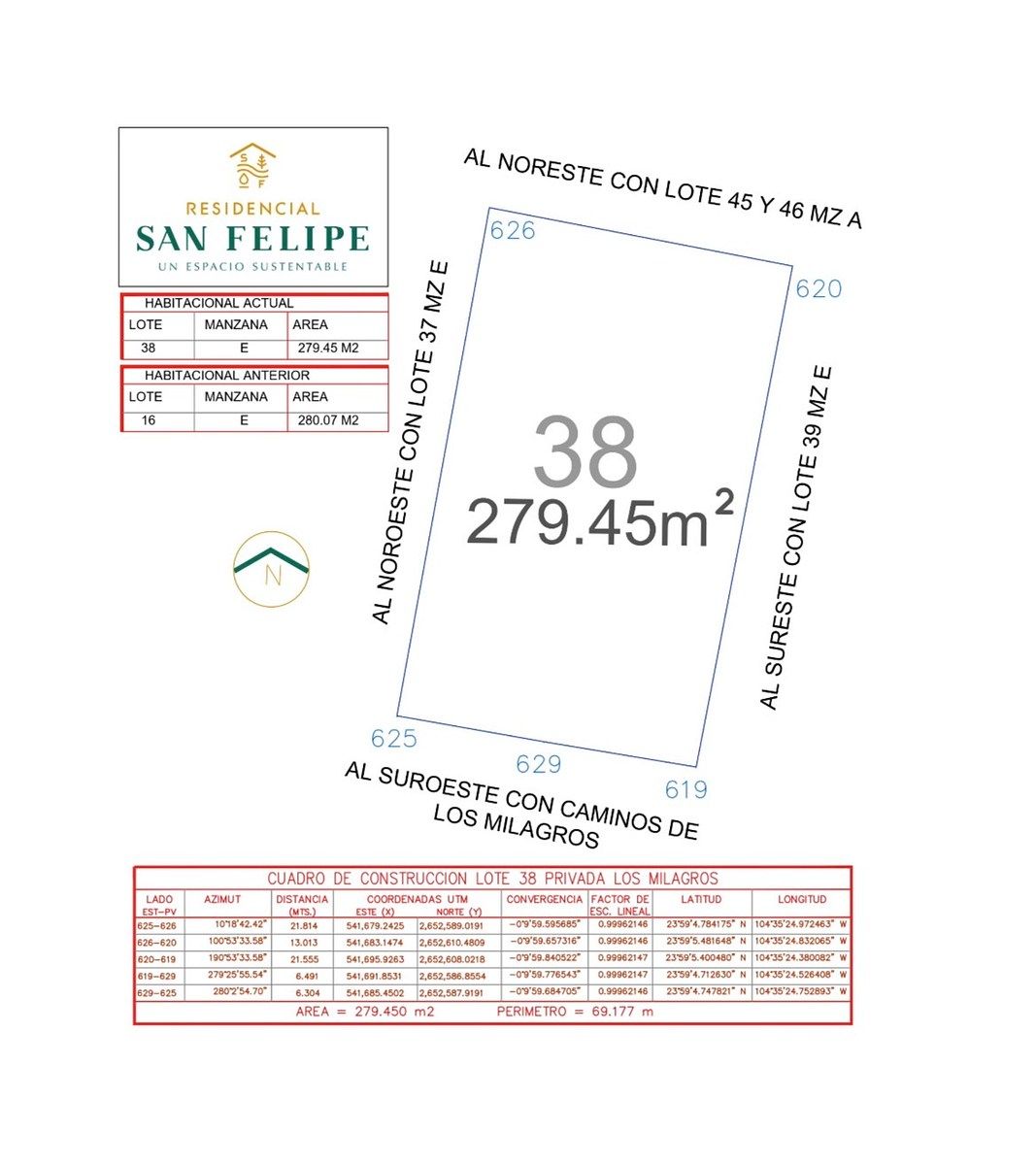 Lote em Residencial San Felipe, Durango, foto 4 de 6