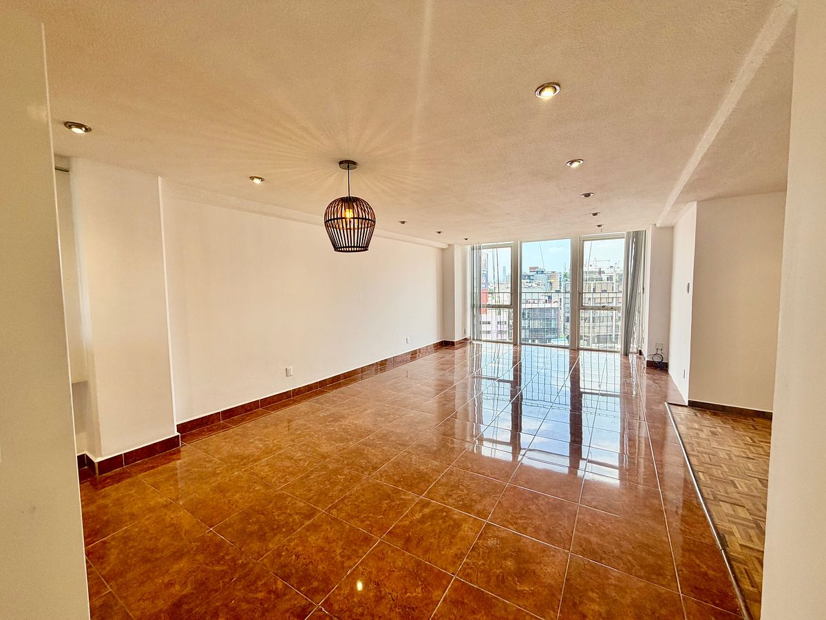 En RENTA departamento de 156m2.  ROMA SUR, 3 REC con TERRAZA, foto 1 de 25