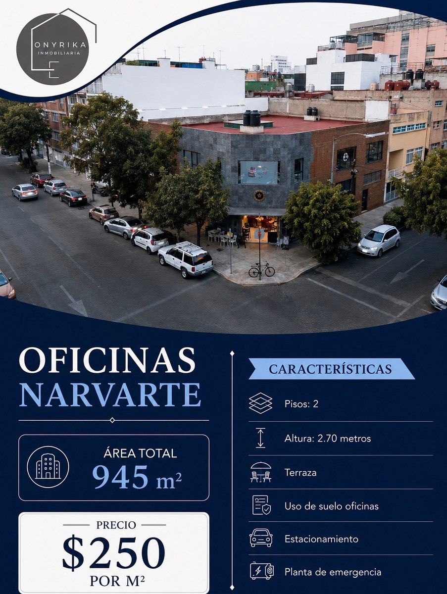 ESCRITÓRIOS PARA ALUGUEL EM NARVARTE, BENITO JUAREZ, foto 1 de 10