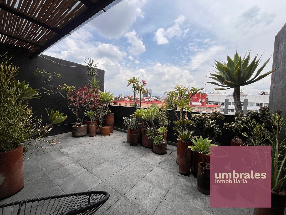 Terraza de 20 m² con Vista al Ajusco | Edificio de Javier Sánchez | Escandón, photo 1 of 14