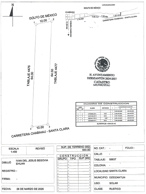 Lote em Santa Clara, Dzidzantún, foto 6 de 8