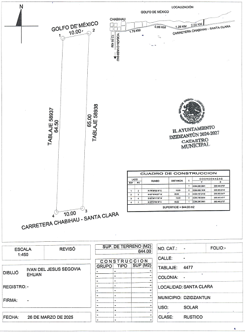 Lote em Santa Clara, Dzidzantún, foto 7 de 8