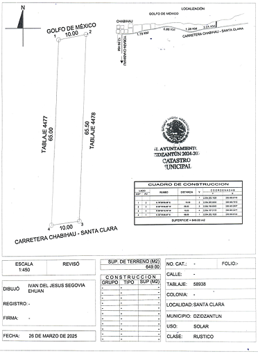 Lote em Santa Clara, Dzidzantún, foto 8 de 8