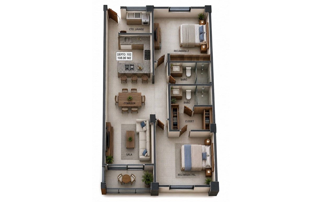 Apartment in Revolución, Tijuana, photo 3 of 4