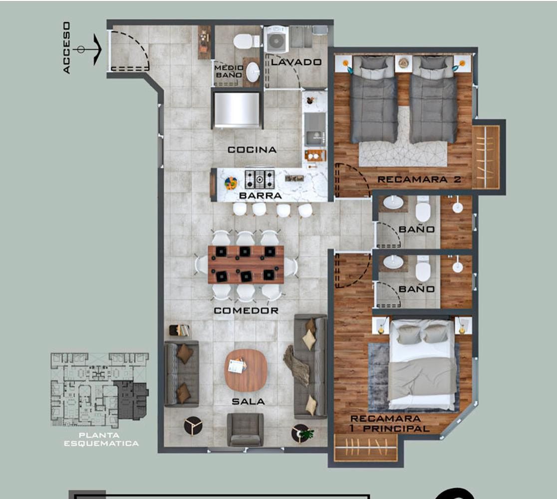 Apartamento em Portales Sur, Benito Juárez, foto 2 de 21