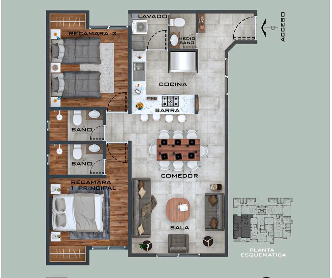 Apartamento em Portales Sur, Benito Juárez, foto 5 de 21