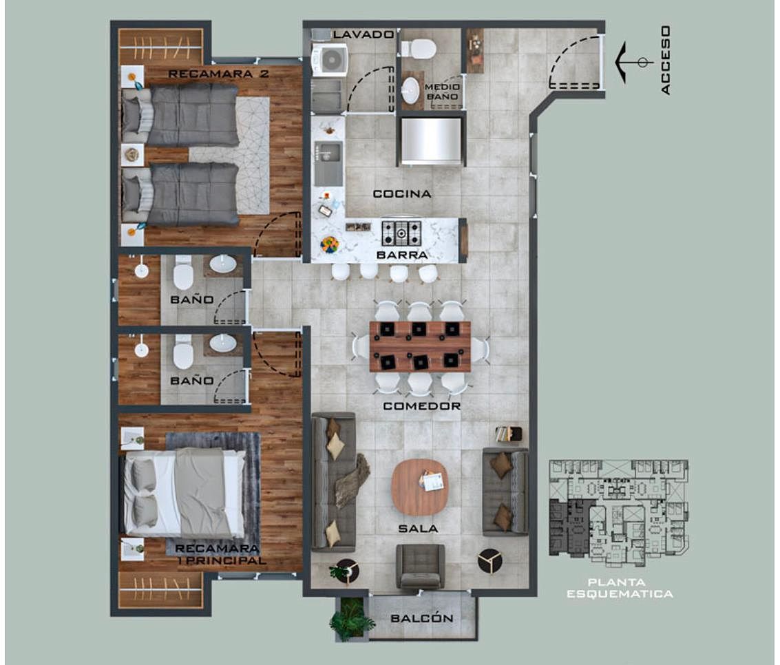 Apartamento em Portales Sur, Benito Juárez, foto 6 de 21