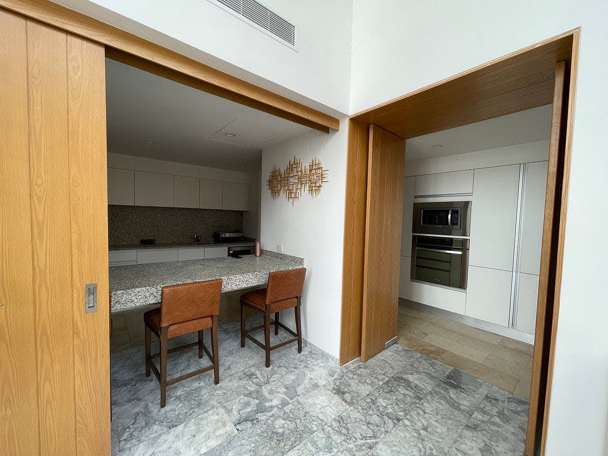 Puerta corrediza de madera o dividir cocina, foto 12 de 17
