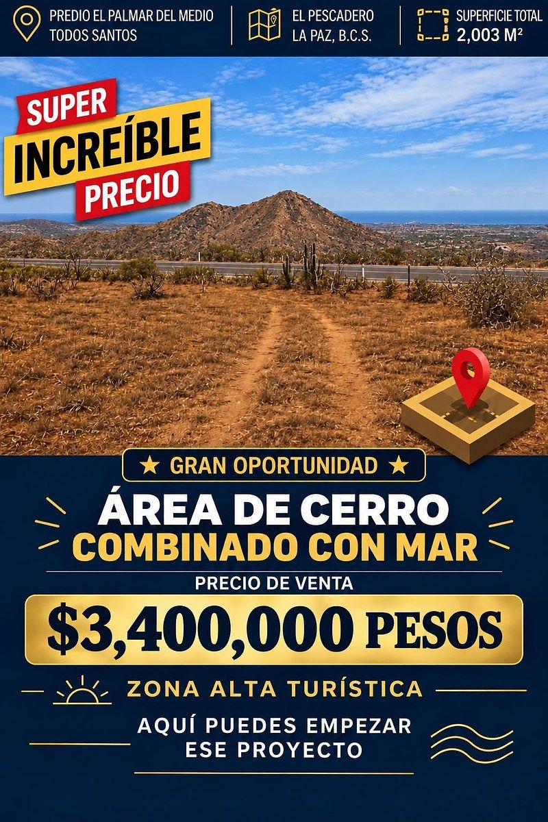 Terreno amplo no ejido do Pescadero, foto 1 de 5