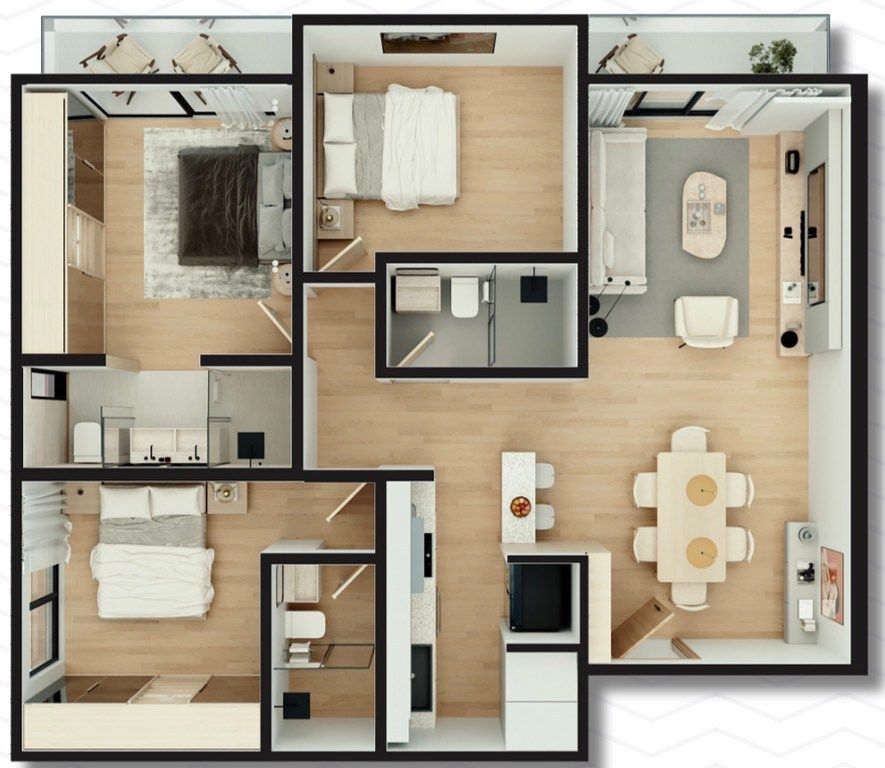 DELUXE 97 m², 3 habitaciones, foto 7 de 14