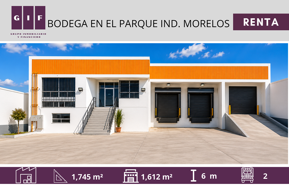 BODEGA EN RENTA EN PARQUE INDUSTRIAL MORELOS 220V, photo 1 of 6