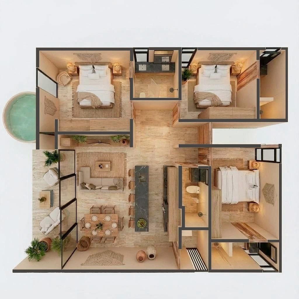 Apartamento em Akumal, Tulum, foto 2 de 12