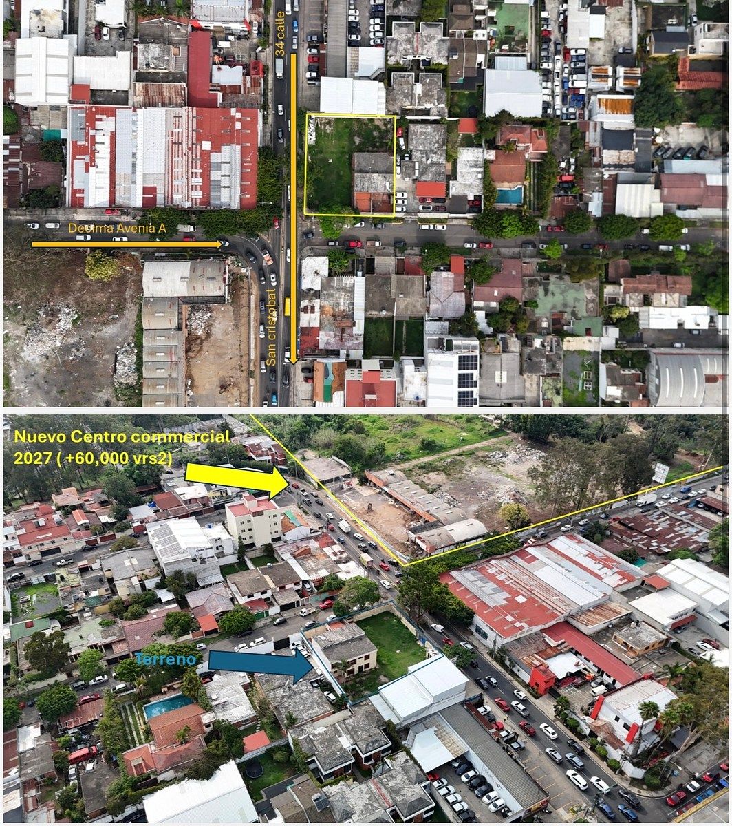 TERRENO COMERCIAL DE ESQUINA EN RENTA — ZONA 11, LAS CHARCAS - Image 1