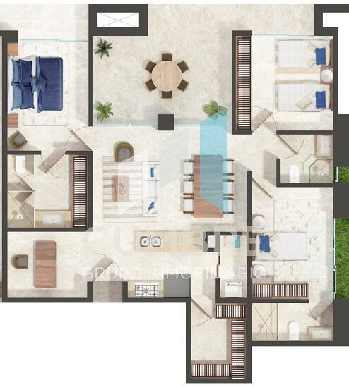 Apartamento em Luis Donaldo Colosio, Playa del Carmen, foto 6 de 27