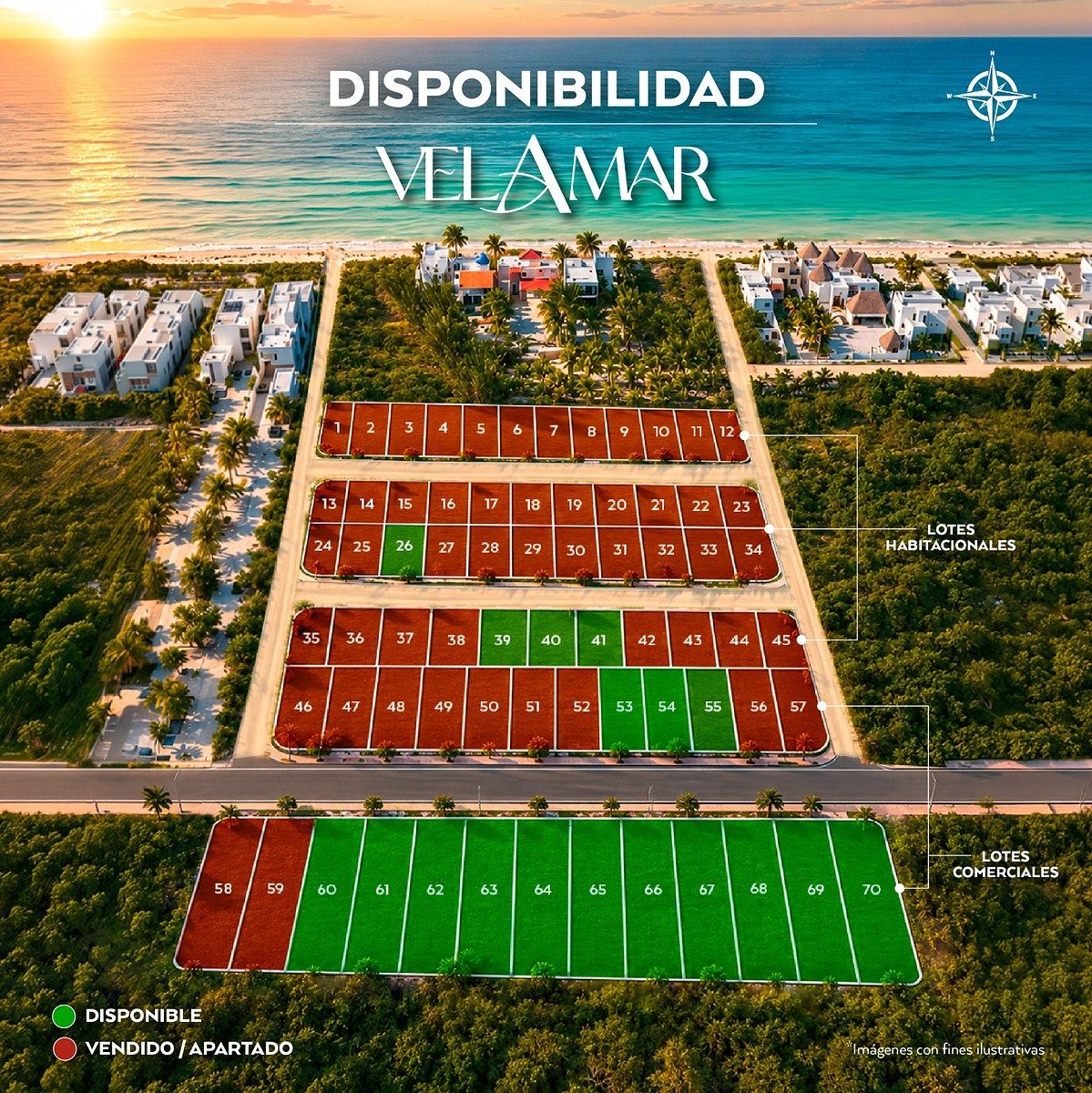 Terreno en Venta en Velamar, Uaymitún, foto 1 de 14
