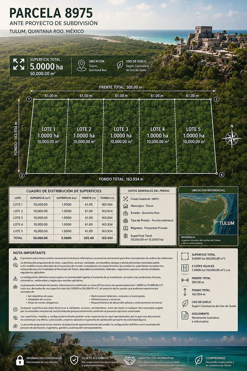 Terreno en Ejido, Tulum, foto 3 de 5