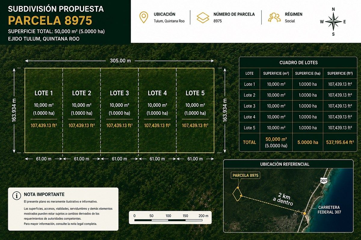 1 Hectárea en venta Ejido Tulum, foto 1 de 5