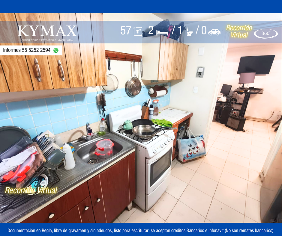 Apartamento em Ex Hacienda San Juan de Dios, Tlalpan, foto 6 de 23