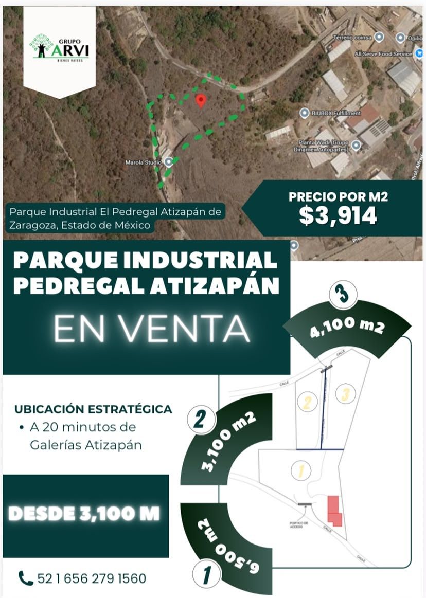 VENDA DE TERRENO INDUSTRIAL, ATIZAPÁN DE ZARAGOZA, foto 1 de 2