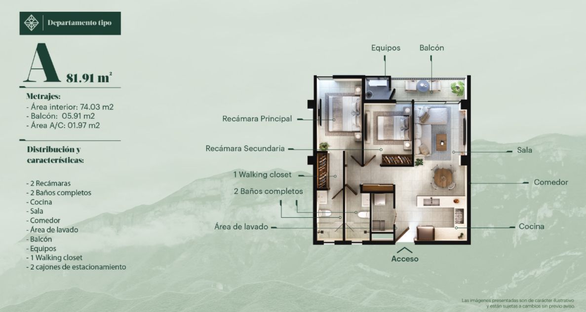 Apartamento em Villas la Rioja, Monterrey, foto 10 de 17