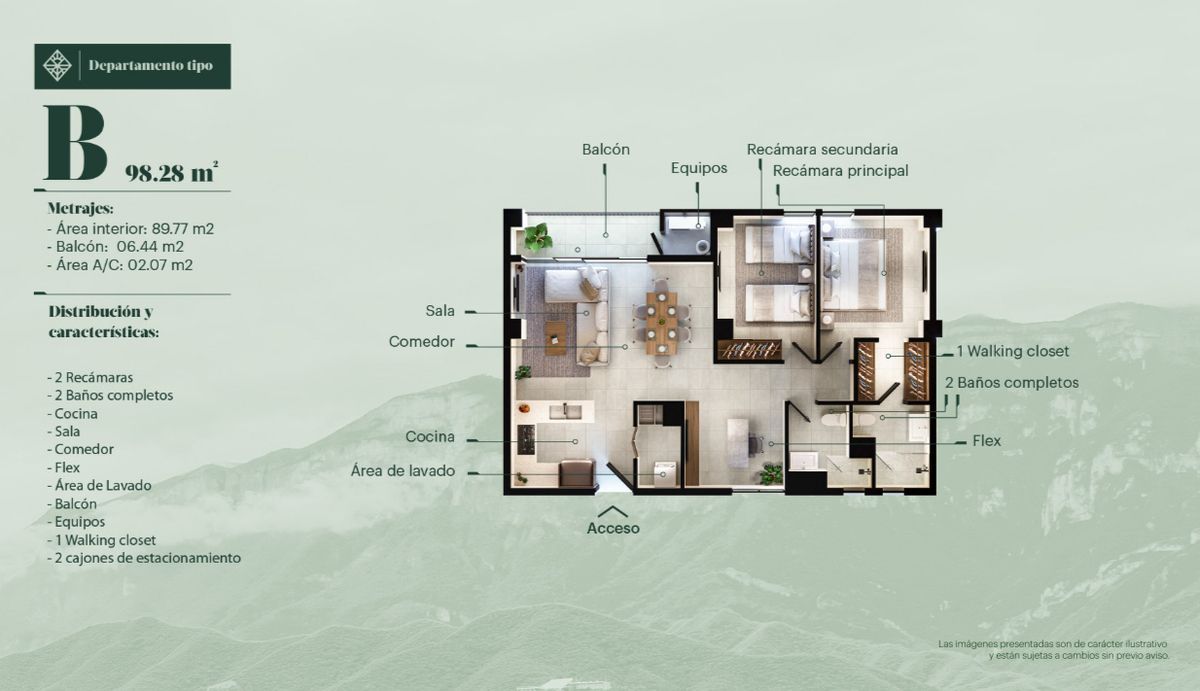 Apartamento em Villas la Rioja, Monterrey, foto 11 de 17