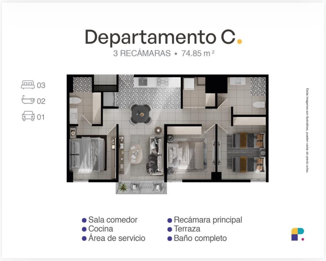 Departamento en Quinta Velarde, Guadalajara, foto 10 de 10