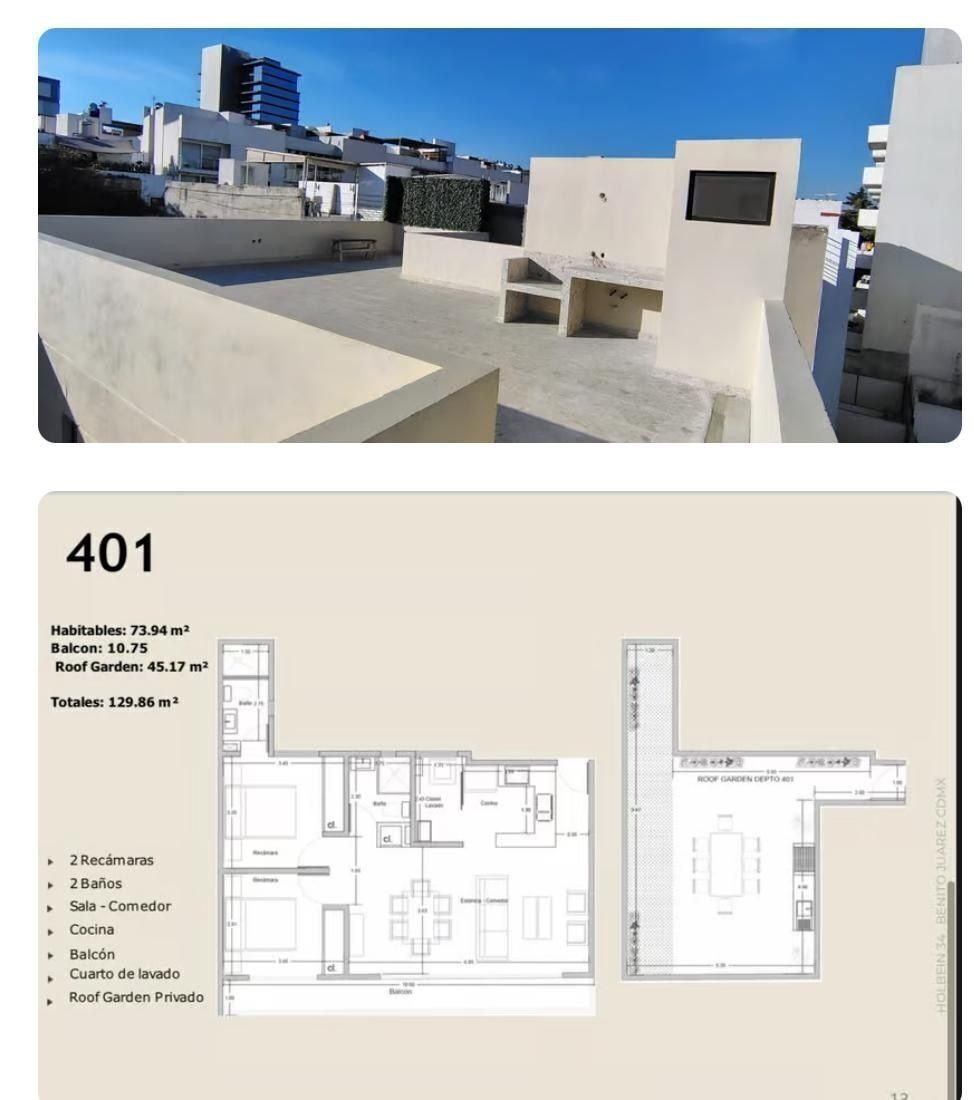 Apartamento em Santa Maria Nonoalco, Benito Juárez, foto 18 de 22
