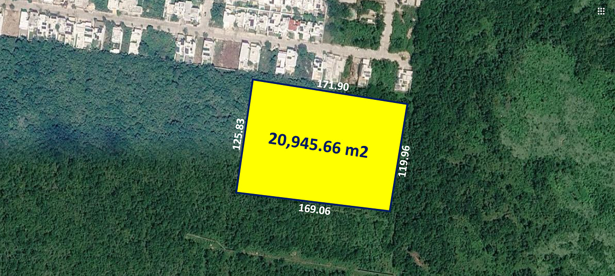 Terreno de 20,945.66 m2 en X-Cuyum Conkal Yucatán
