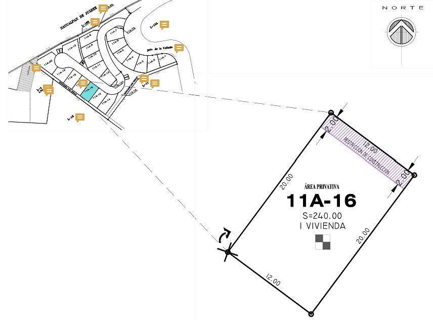 240 m² | Terreno plano | Isla del Encino | Bosque Real, foto 1 de 10
